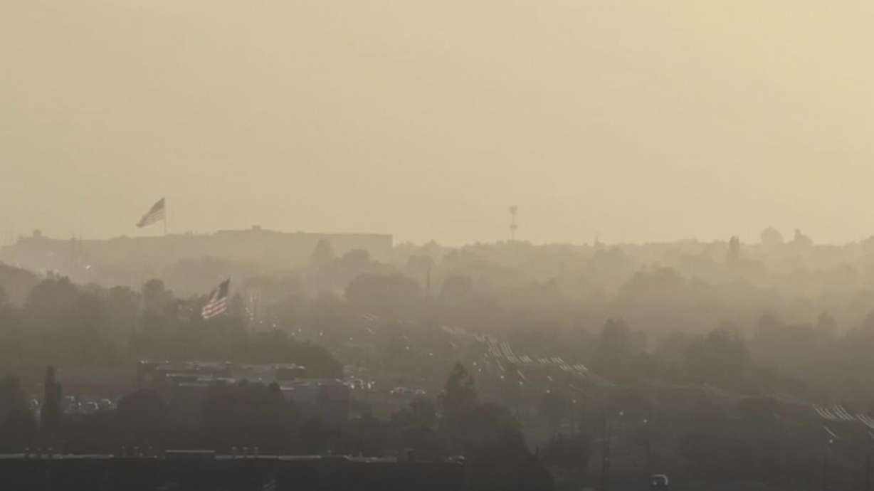 Great Salt Lake dust makes it all the way to Utah County