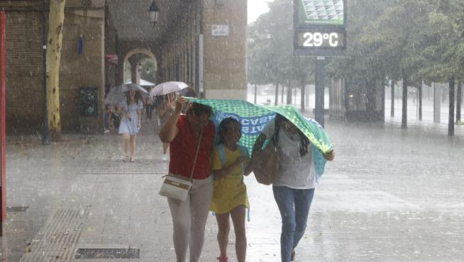 La AEMET pronostica un cambio radical en Zaragoza: de un calor de 36ºC a lluvias con 15 litros por m2