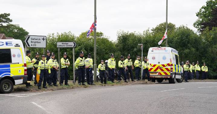 Asylum hotel protests LIVE: Police struggle to contain rival demonstrators 
