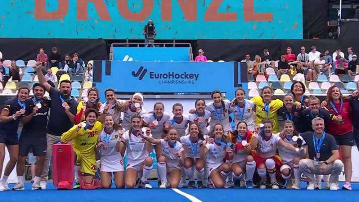 España, bronce femenino en el Europeo de hockey hierba tras una emocionante tanda de 'shoot