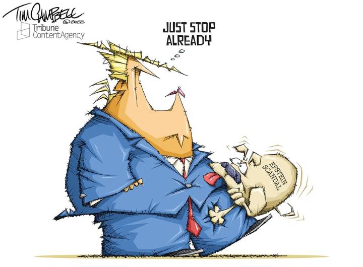 Cartoon: Down, boy!