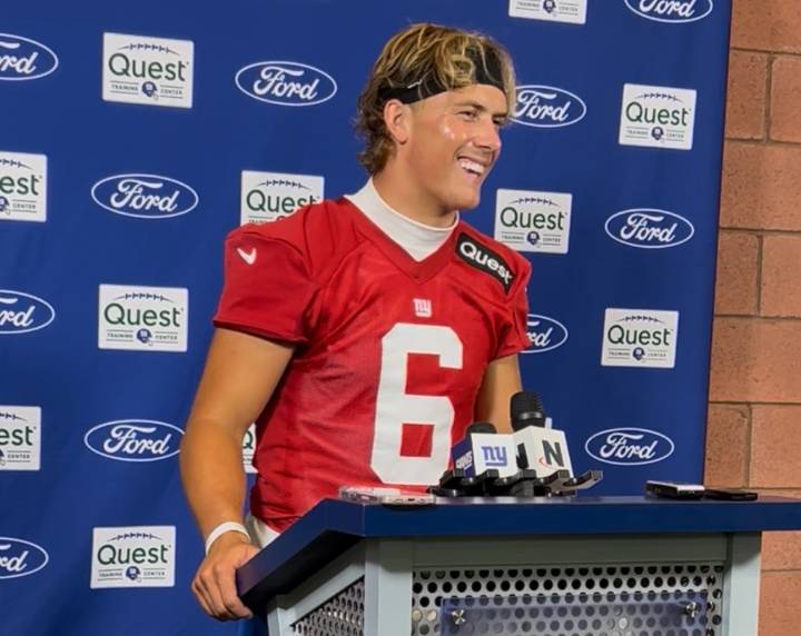 Giants' Jaxson Dart before NFL preseason debut: 'I'm not scared'