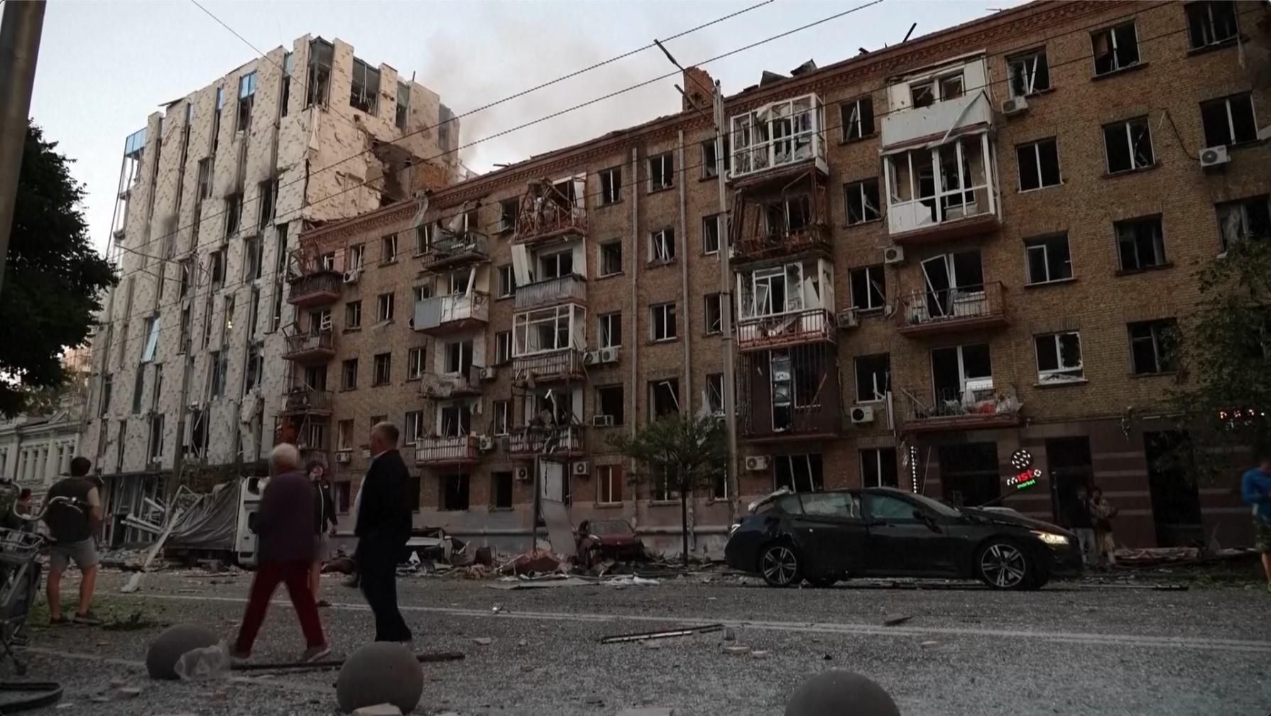 Kyiv residents describe moments mass Russian drone and missile attack hit
