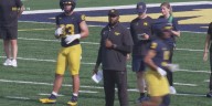 Michigan football coach Sherrone Moore not naming starting QB yet