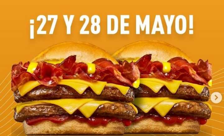 Dos por uno en hamburguesas: aprovechalo este 27 y 28 de mayo