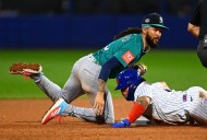 Mets catcher Francisco Alvarez on IL after injuring thumb on slide