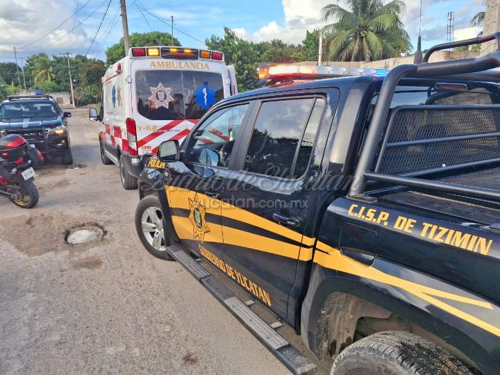 Adulto mayor resulta con el rostro ensangrentado en Tizimín; fue trasladado al hospital