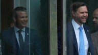 Protesters heckle Vance, Hegseth, Miller as they get photo op with DC National Guard