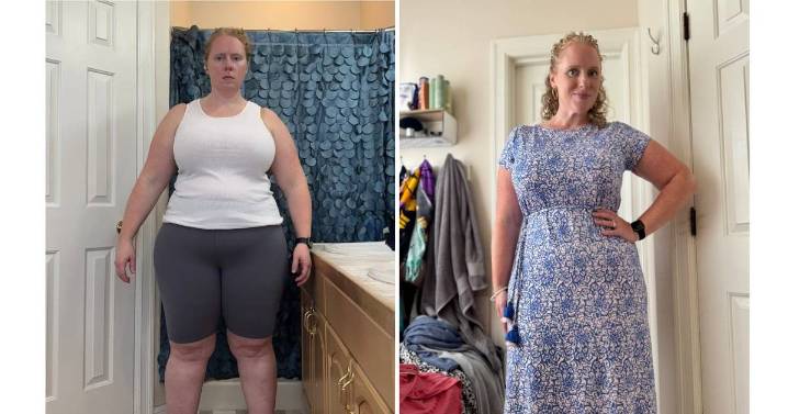 Woman lost 3 stone after turning 40 and feeling 'frumpy, funky and flabby'