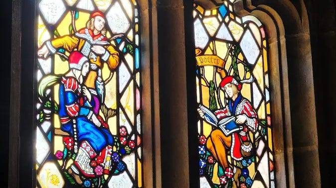 Stained glass windows replaced after vandalism at historic Meadow Brook Hall
