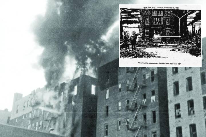 Greedy landlords — not Bronx residents — were really to blame for the fires that ravaged NYC in the ’70s and ’80s