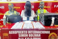 Mujer colombiana fue detenida en Venezuela por llevar 2,8 kilogramos de cocaína en un vuelo a Madrid