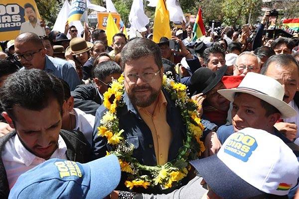 Habría segunda vuelta entre Doria y Quiroga en las presidenciales en Bolivia