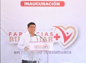 Abre Salomón Jara Farmacia Bienestar en Santiago Juxtlahuaca