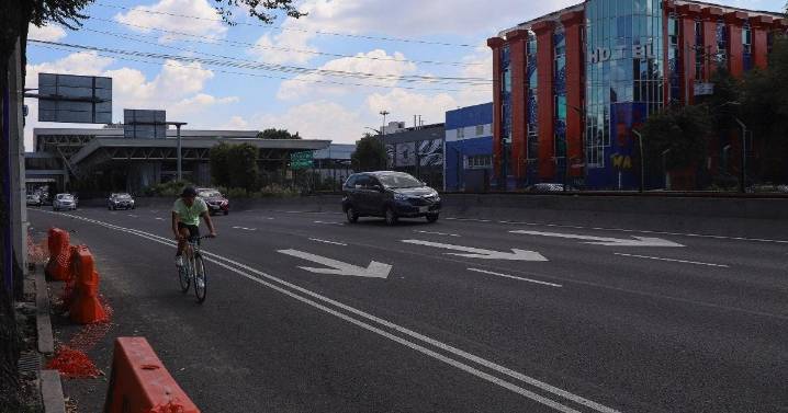 Fortalecen infraestructura ciclista con jardineras en la ciclovía Gran Tenochtitlan