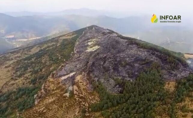 Controlado el incendio forestal en Aragües del Puerto y Hecho