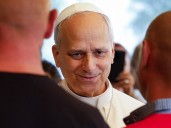 Pope Leo XIV celebrates Mass for local homeless people