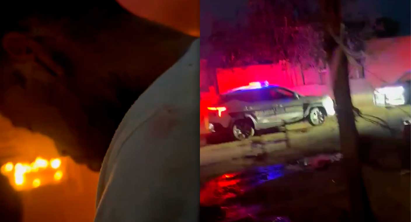Policías rescatan a vecino del sur de Hermosillo tras incendio en su vivienda (VIDEO)