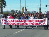 Comenzó un paro indefinido de los profesores de Talcahuano pese al nombramiento de un administrador provisional