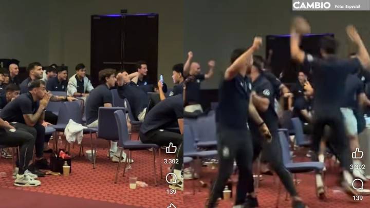 Así festejaron los jugadores del Club Puebla su clasificación y cuarto partido en Leagues Cup (VIDEO)
