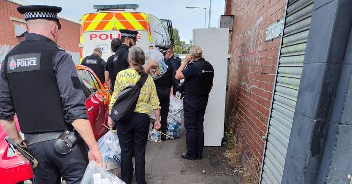 Police raid seven shops 'after receiving intelligence' and find huge £37,500 haul