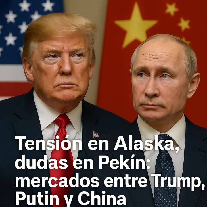 Tensión en Alaska, dudas en Pekín: mercados entre Trump, Putin y China