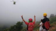 Rescatan en helicóptero a una familia de cuatro miembros perdida en el parque natural de Redes
