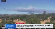 Evacuation warnings in place for Coyote Fire in El Dorado County