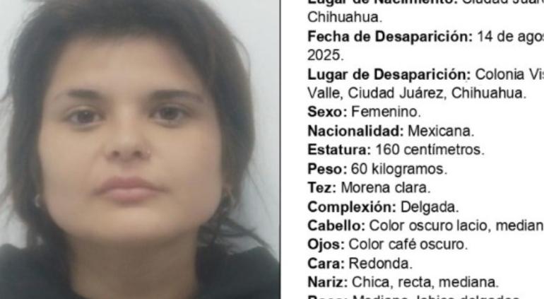 Buscan a Vanessa Loya; desapareció en Vistas del Valle