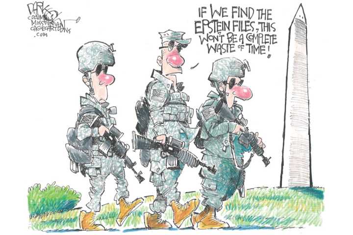 Editorial cartoon for Tuesday, Aug. 26, 2025