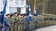 Swastikas still linger on some flags in Finland's air force, but are on the way out