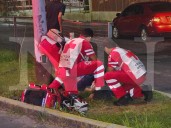 MOTOCICLISTA GRAVE EN CHOQUE Y DERRAPE 