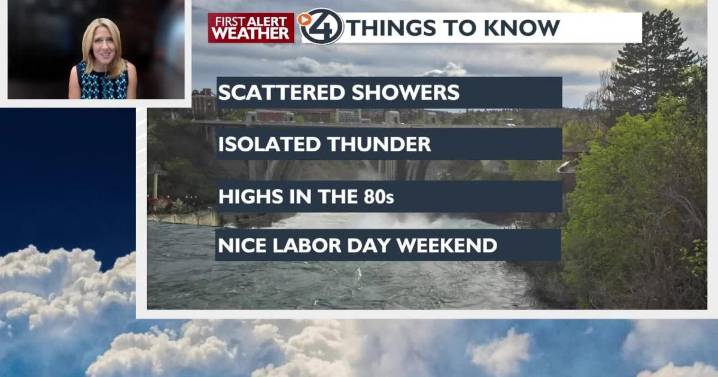 🌦️⚡Scattered showers and isolated thunderstorms through Thursday afternoon