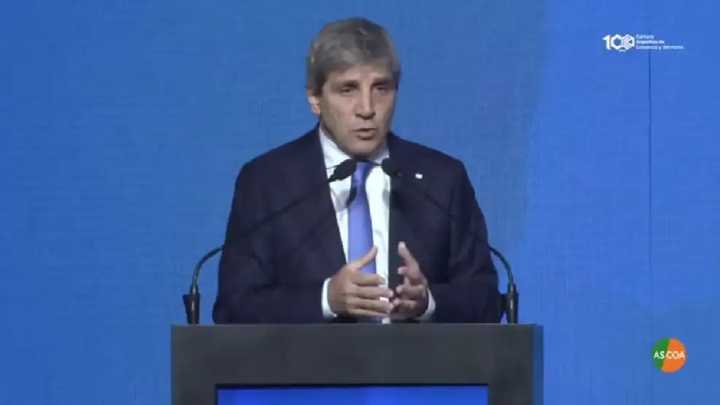 Luis Caputo sobre las derrotas en el Congreso: "No nos vamos a mover un ápice del programa económico"