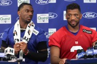 Malik Nabers Nowhere to Be Seen as Russell Wilson Celebrates Connection With Star WR’s Replacement With no appearance of Malik Nabers, things seem to be going pretty smoothly with Russell Wilson and t