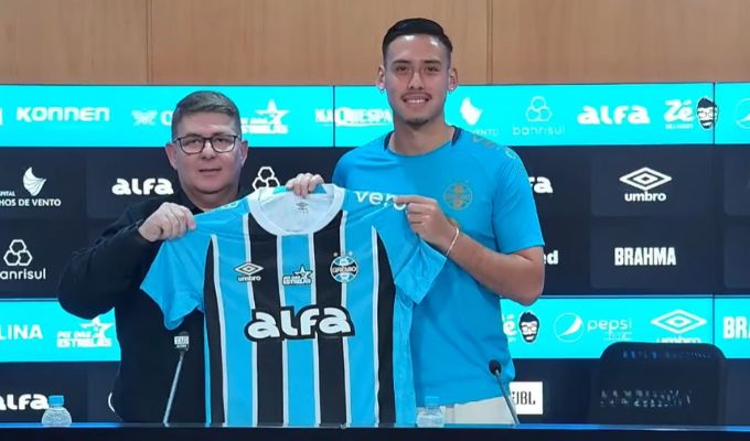 Erick Noriega, nuevo jugador de Gremio: "Estoy con mucha ilusión de poder ayudar al club lo antes posible"