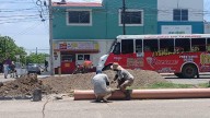 Realiza Jumapam trabajos de reparación a la red de alcantarillado en el cruce de avenidas Santa Rosa y Jabalíes