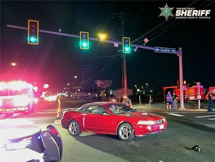 Motorcyclist killed in Spokane Valley crash, driver arrested for vehicular homicide