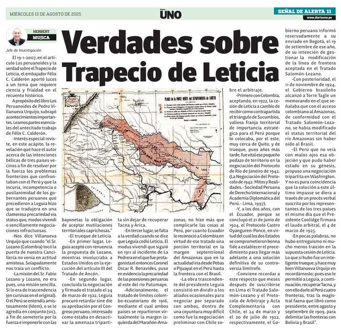 Verdades sobre Trapecio de Leticia