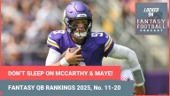 Drake Maye, J.J. McCarthy are DRAFT STEALS: Fantasy football QB rankings, 11