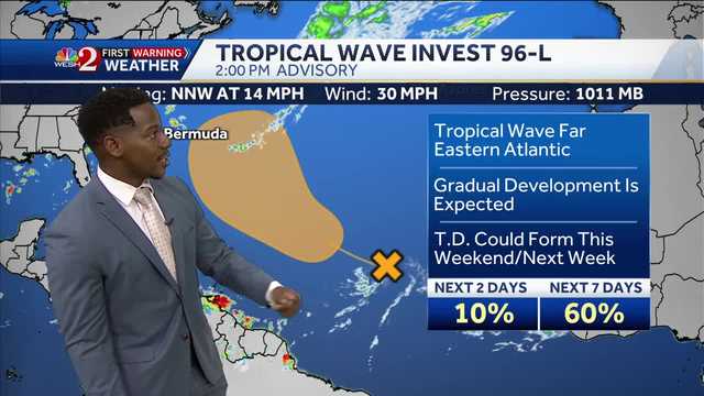 Invest 96L Likely to Become our Next Tropical Depression