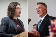 Phil Scott, Emma Mulvaney-Stanak trade blows as state leaders take aim at homelessness, public drug use in Burlington
