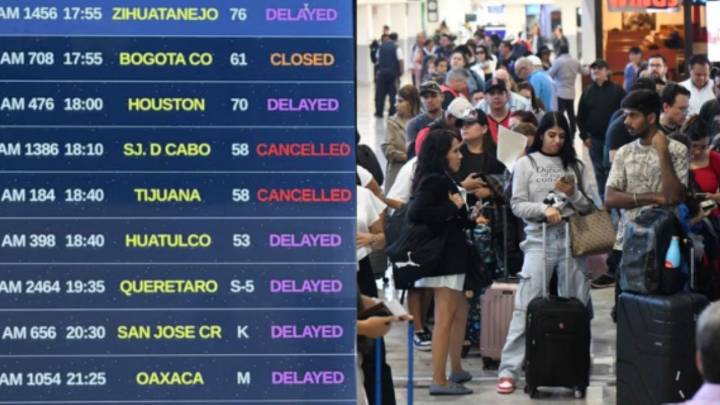 Estos son los vuelos hacia Monterrey cancelados y demorados por las lluvias en CdMx