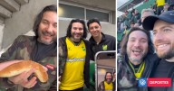 Felipe Avello y Pablo Ramos vieron en vivo gol del chileno César Pérez en Argentina: "Fuimos cábala"