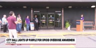 MiraVista turns Holyoke City Hall purple for Overdose Awareness Day