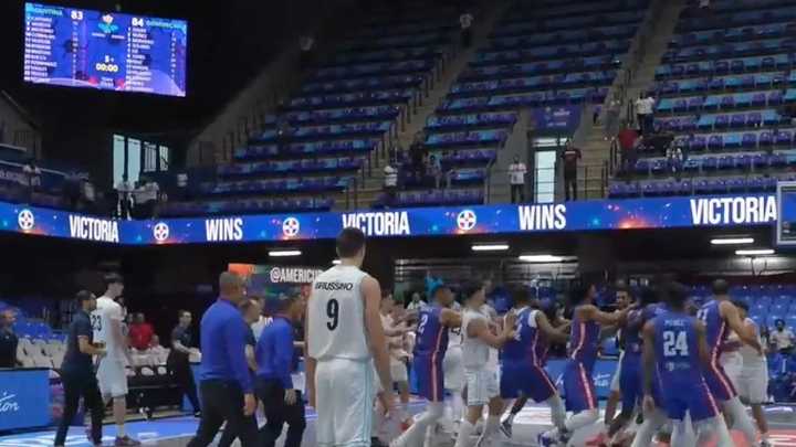AmeriCup: escandaloso final en la derrota de Argentina ante República Dominicana