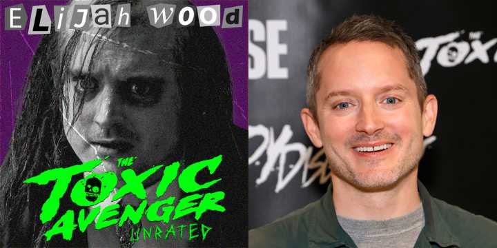 Elijah Wood Is Unrecognizable on His ‘Toxic Avenger’ Character Poster – See All 5 New Posters (Exclusive) | Elijah Wood, Exclusive, Jacob Tremblay, Kevin Bacon, Movies, Peter Dinklage, Taylour Paige, 