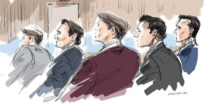 Crown won't appeal hockey players' acquittals on sex assault charges: defence lawyer