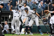 Yankees send injury-prone slugger to right field for second straight game, Anthony Volpe starts at shortstop