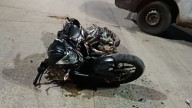 Siniestro vial entre un auto y una moto